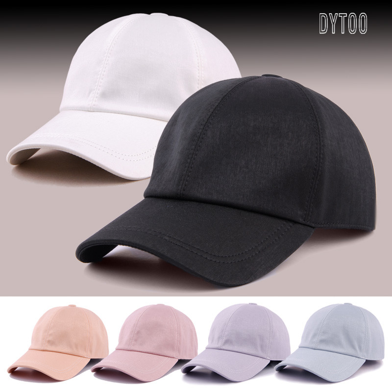 DYTOO high-end hat bare solid color baseball cap men and women spring and summer duck tongue sun visor breathable sun protection