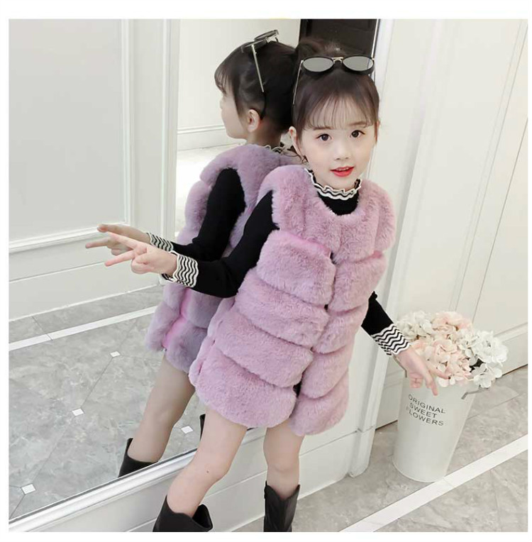 Áo vest nữ mùa thu đông 2018 trẻ em phiên bản Hàn Quốc áo len lông cừu mới cho bé áo khoác cho bé