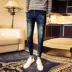 Mùa thu quần skinny jeans nam phiên bản mới của Hàn Quốc của quần lọt khe thon gọn chân nhỏ lỗ dài quần dài quần tây Cao bồi