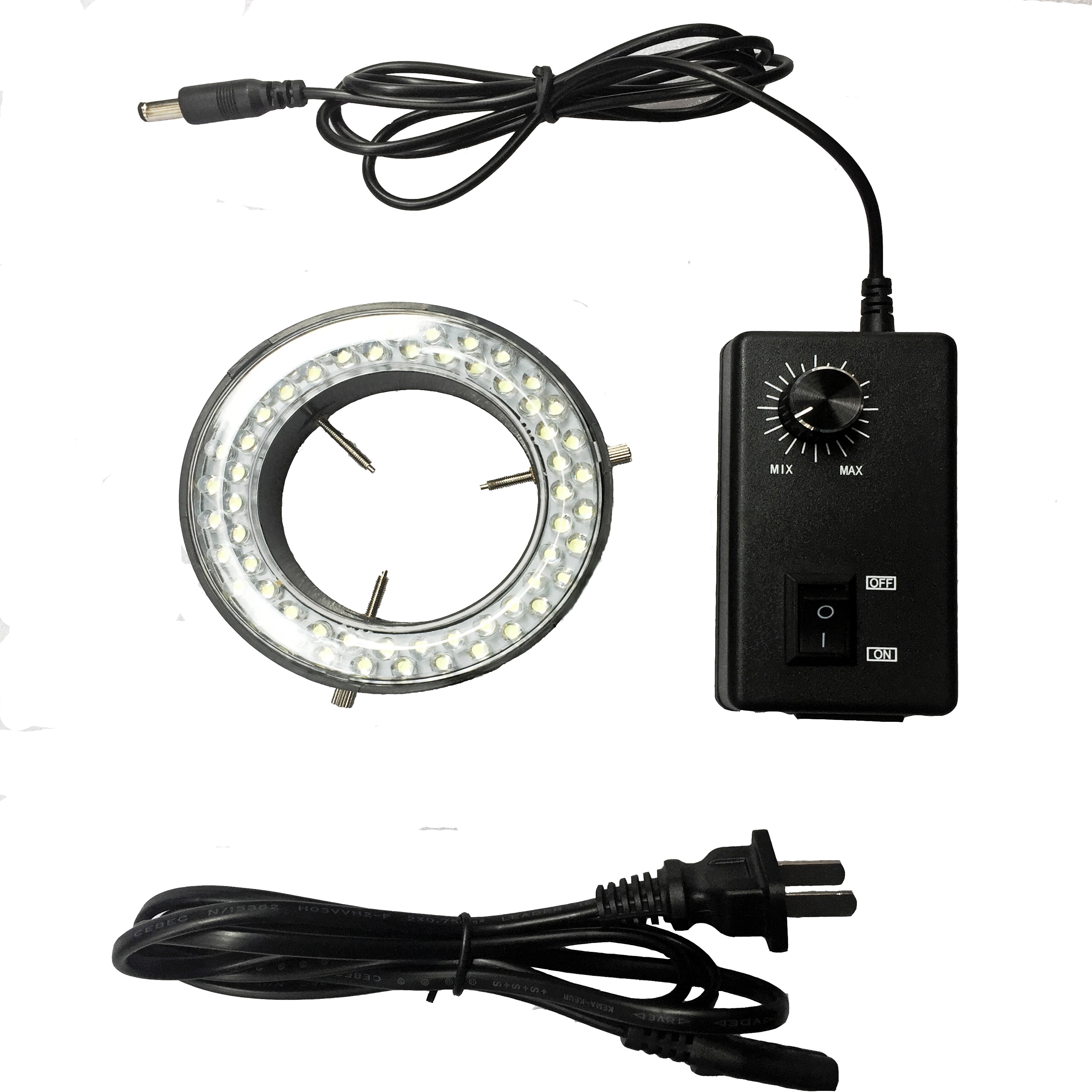 Led ring adjustable brightness light source body view microscope light source light source concentrated inner diameter 60mm