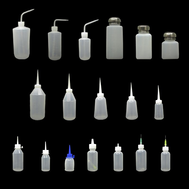 100 bent mouth bottle rosin oil pot with needle dispensing bottle 30 50 100 1000 250 500ml