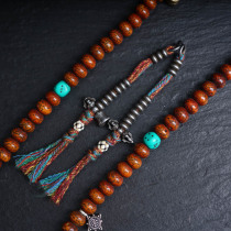 Original design Tibetan-style iron carvings sky iron counting pendants Buddhist bead accessories