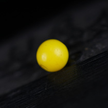 7mm Qing Dynasty Yellow Old Xueba Glazed Bead of Pearl Beads with Everest Ball Beads Rare