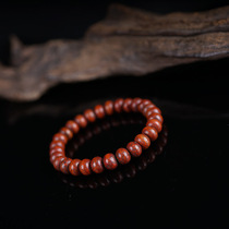 10mm old star and moon cinnabar for Bodhi hand string Buddhist beads Tibetan old beads open slices wrapped with old seed material