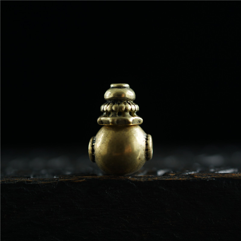 Slight retro 9 5mm vegetarian face Buddha head tee fitting brass Buddha head small number Buddha Pearl Candida accessories