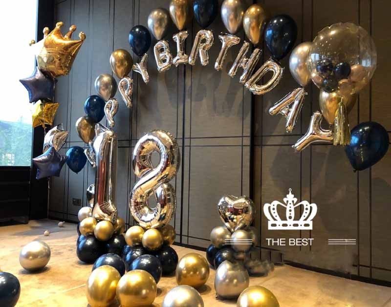 Birthday alphabet balloon adult birthday balloon layout package KTV romantic party party gathering