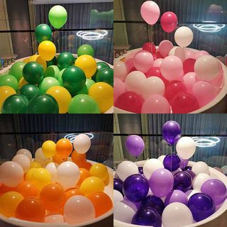 儿童宝宝生日装饰10寸加厚气球批发装扮商场店铺开业周年店庆布置