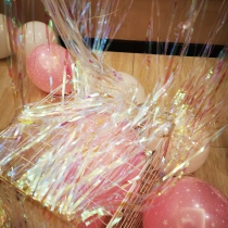 61 Childrens Day graduation background decoration rain curtain store activity layout tassel color strip birthday party decoration