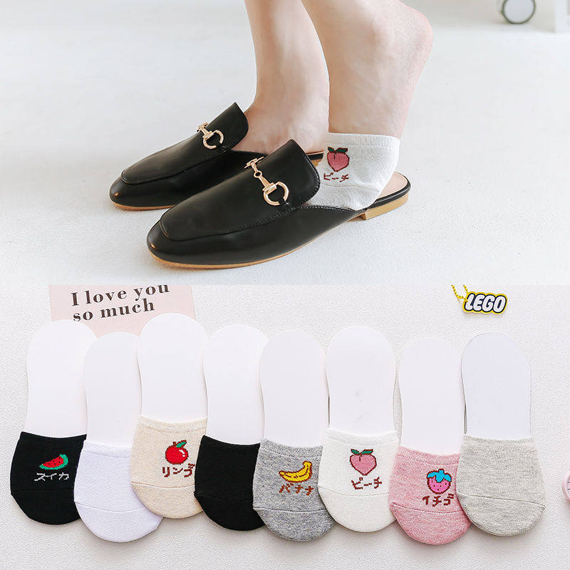 (1-5 pairs) Forefoot socks women's summer half socks invisible socks women's invisible thin half-foot socks sweat-absorbing toe protection