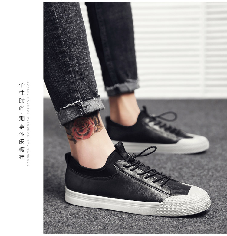 Giày nam mùa thu 2018 mới xu hướng giày lười một bàn đạp phiên bản Hàn Quốc của giày vải hoang dã giày thể thao nam