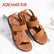 Dép nam Aokang 2019 hè mới Giày da đế bệt đi biển - Sandal