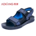 Dép nam Aokang 2019 hè mới xu hướng giày đế xuồng chống trượt cá tính - Sandal Sandal