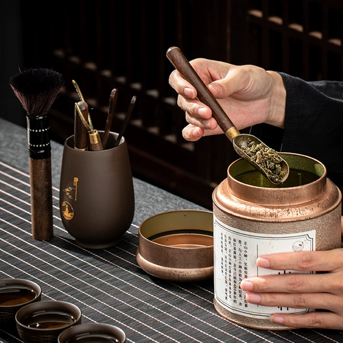 Чайные аксессуары шесть джентльменов фиолетовых песчаных каналов установите горшки и смахивайте чай