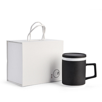 Ceramic large capacity mug ceramic with lid filter tea cup office tea cup household flower tea cup