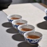 恬静生活 Керамический чайный сервиз, сине-белый комплект, заварочный чайник