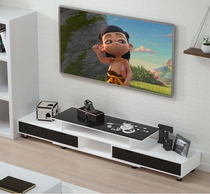 Xinjiang TV cabinet tempered glass retractable simple TV cabinet modern simple living room TV cabinet