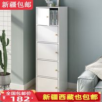 Xinjiang bookshelf floor living room cabinet partition shelf Nordic storage rack simple home student bookcase