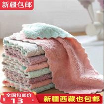 Xinjiang dishwashing cloth housework with wiping table cloth not stained with oil not dropping out of hair kitchen rag water-absorbent cloth cleaning cloth