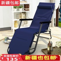 Xinjiang folding bed recliner Folding chair Lazy chair Single nap lunch break bed Escort bed Portable leisure chair