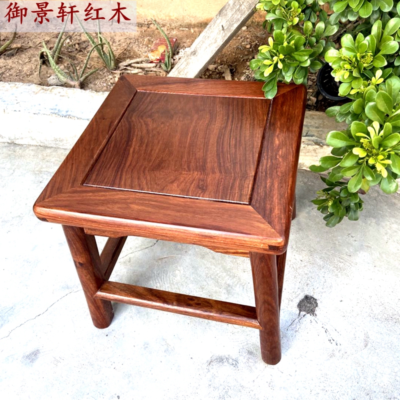 Hot Pin Red Wood Small Bench Flowers Pear Wood Tingle Hedgehog Purple Sandalwood Home Student Short Square Board Swap for Shoe Bench Special Price