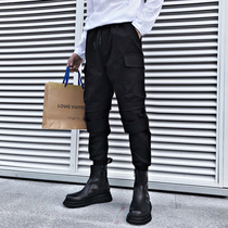 Spring casual pants men Korean version of the trend loose Joker foot overalls pants 2021 New Net Red Tide brand trousers