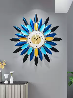 Nordic wall clock Living room modern minimalist clock personality fashion decoration Silent quartz clock Creative Mediterranean clock