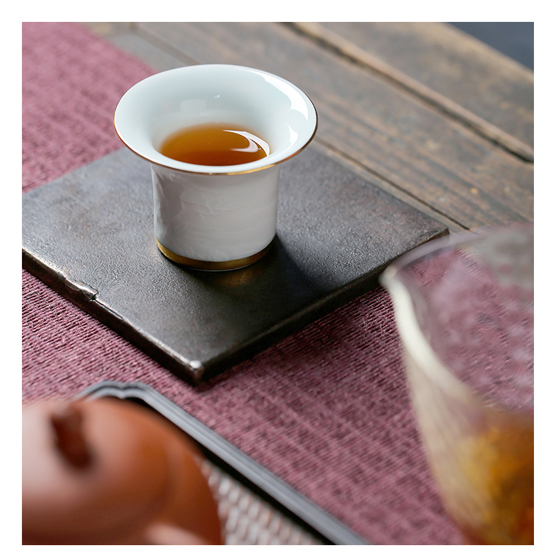 Prosperous south of jingdezhen ceramic film single green fuels the kung fu master cup sample tea cup individual cup of spring, summer, autumn and winter fragrance - smelling cup