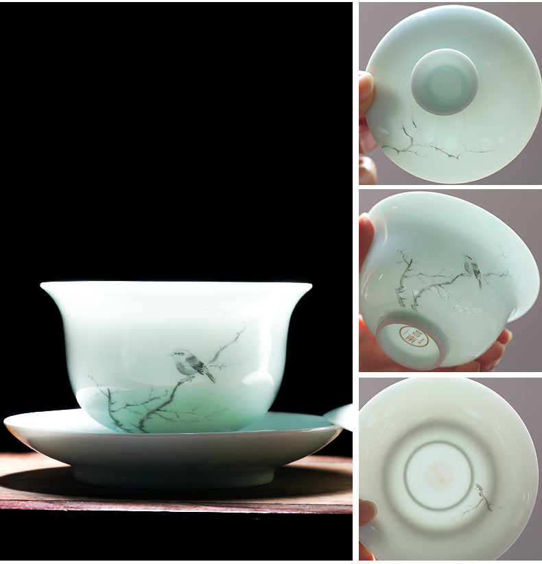 Chang nan kung fu tea set combinations of a complete set of tea set of jingdezhen ceramic fair keller tureen tea cups