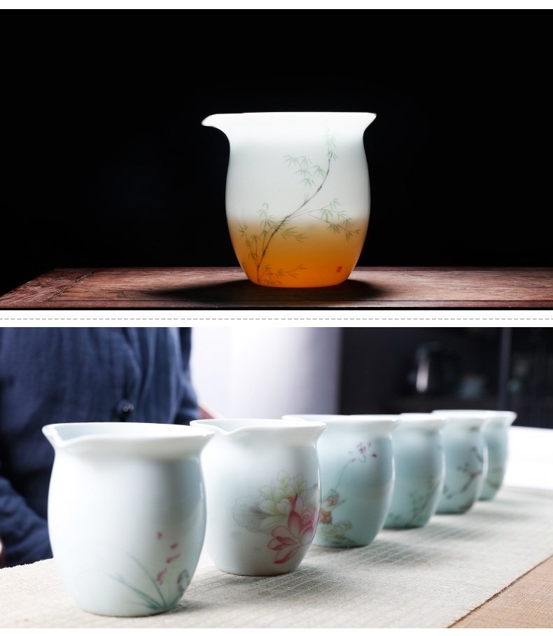 Chang, south jade porcelain ceramic fair keller kung fu tea set zero distribution of tea ware and cup and cup, jingdezhen famille rose tea