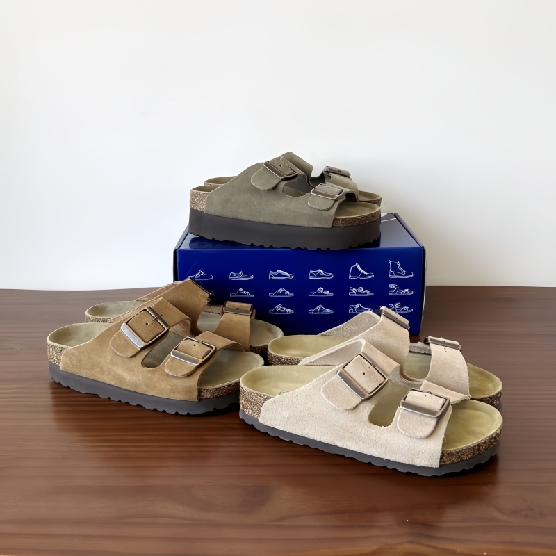 Uncle Ding from Henan Sanpo Is Really Amazing with His Genuine Leather and Oak-Soled Two-Strap Slippers for Men and Women, Fashionable Summer Outdoor Sandals