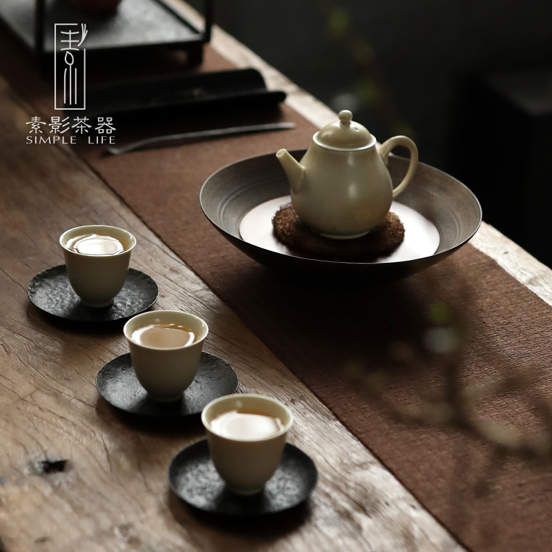 Element shadow brahman habitat pot bearing manual fine gold water ceramic dry small tea home antique rust glaze tray type