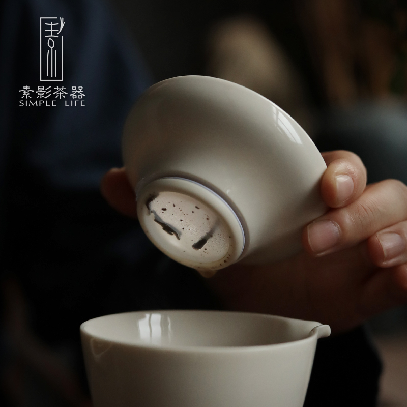 Plain shade plant ash) retro kung fu tea tea set of the filter ceramic tap tea accessories tea filter