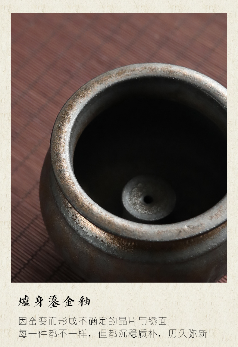 Plain film mini three censer ceramic small ding incense device plugged into furnace manual course sweet retro furnishing articles