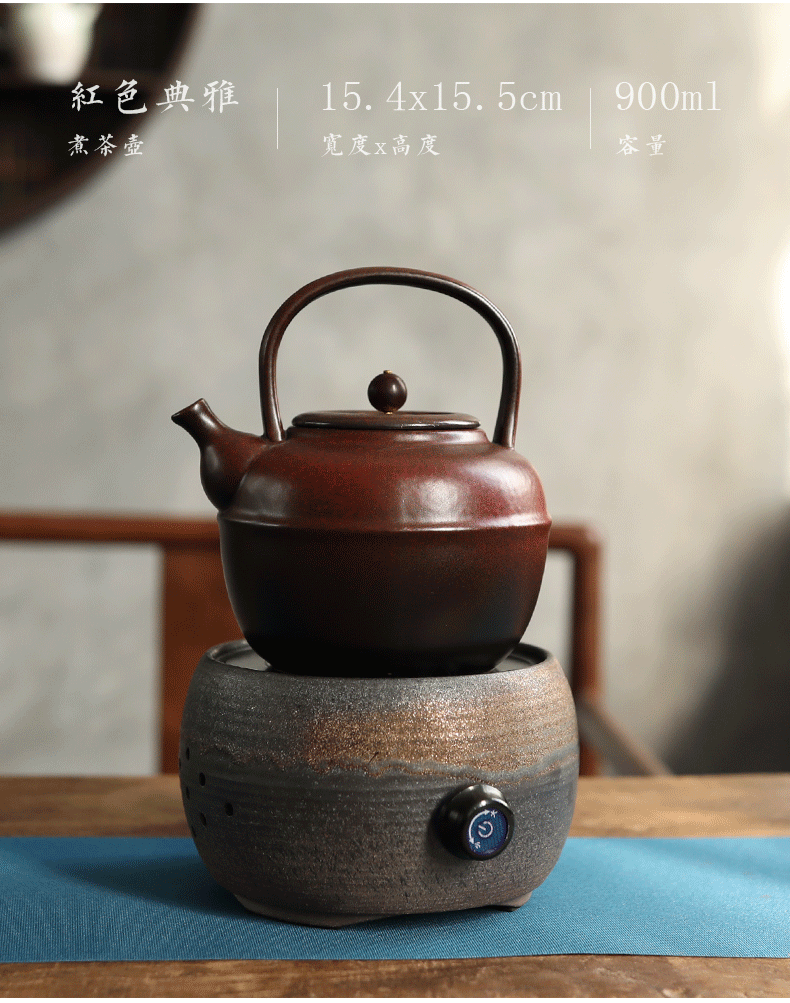 Plain film to hold the to dry the the original ceramic kettle of primitive simplicity undressed ore ceramic teapot coarse pottery Chinese heat electric TaoLu boil tea