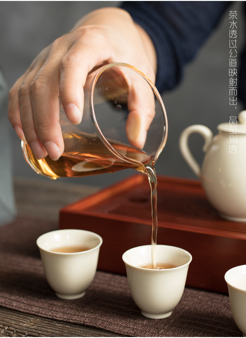 Plain film travel tea set is suing portable bag to receive a pot of three cups of dried bamboo tea tray ceramic teapot