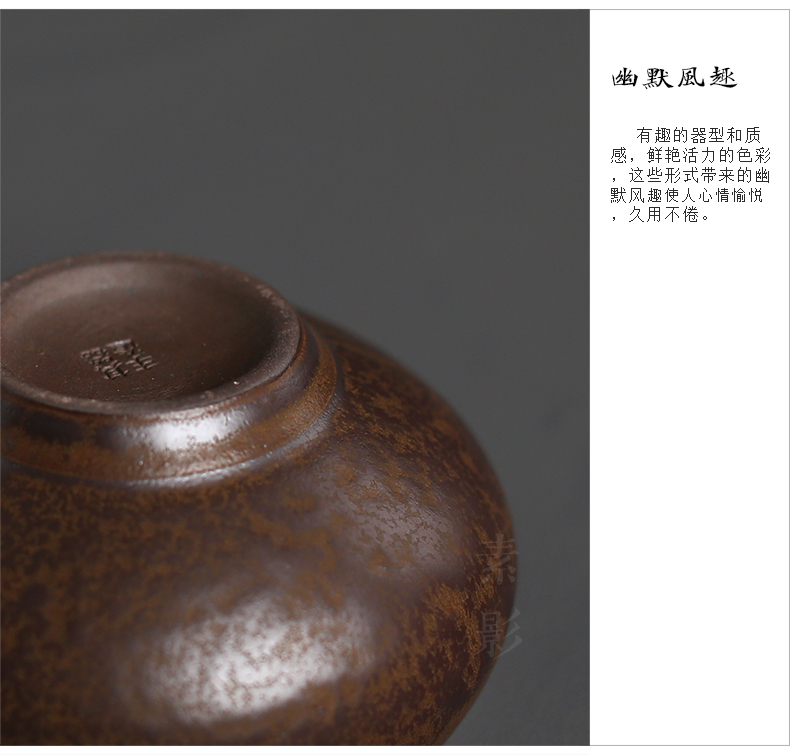 Plain film coarse pottery small tea wash to creative up kung fu tea set water meng mini archaize little glass ceramics by hand washing