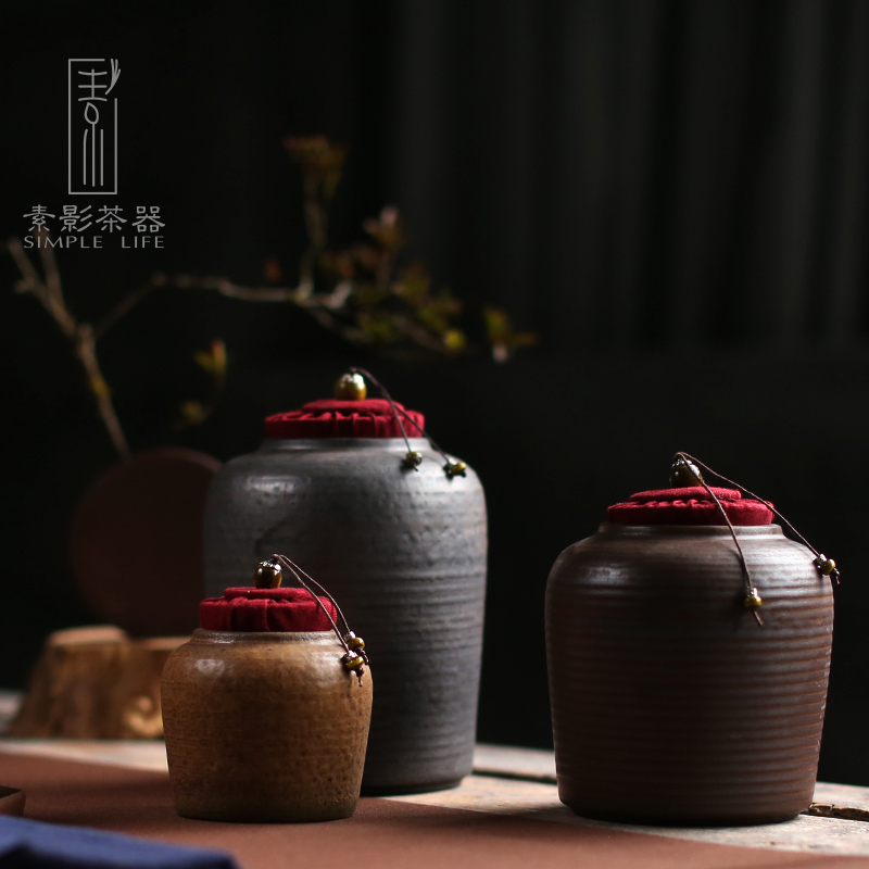 Plain film small coarse pottery tea pot lawsuits sealing archaize variable kung fu tea large storage tanks