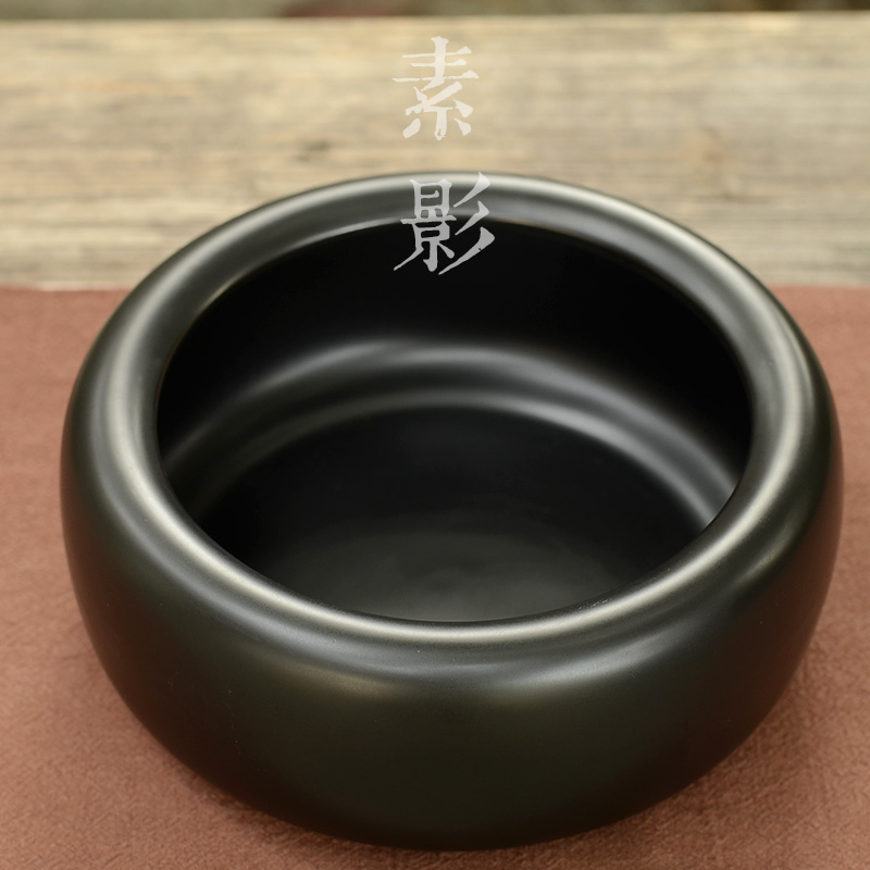 Element shadow hand - made tea for wash large kung fu tea accessories violet arenaceous black blackwater dishes washed ceramic zen