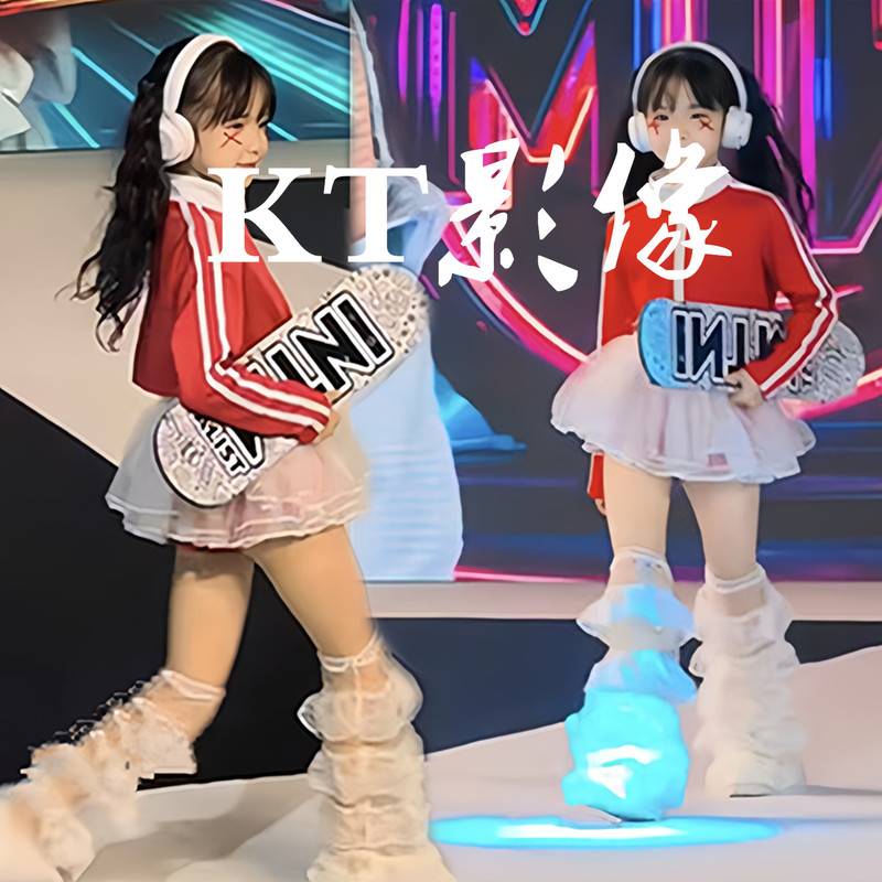 2026 New Style Girls' Model Card Artistic Style Stage Catwalk Model Competition Performance Clothing Children's Retro Photo Shoot Trendy Clothing