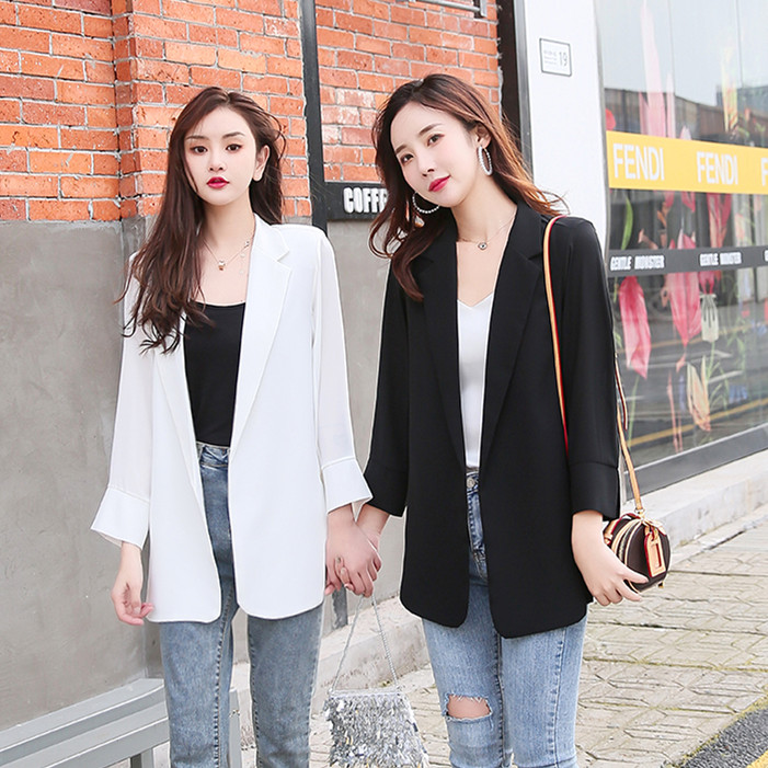 Pituitary Snow Spinning Small Suit Woman 2022 Spring Summer loose Thin Western Suit Jacket in Long version of sunscreen Casual Jacket