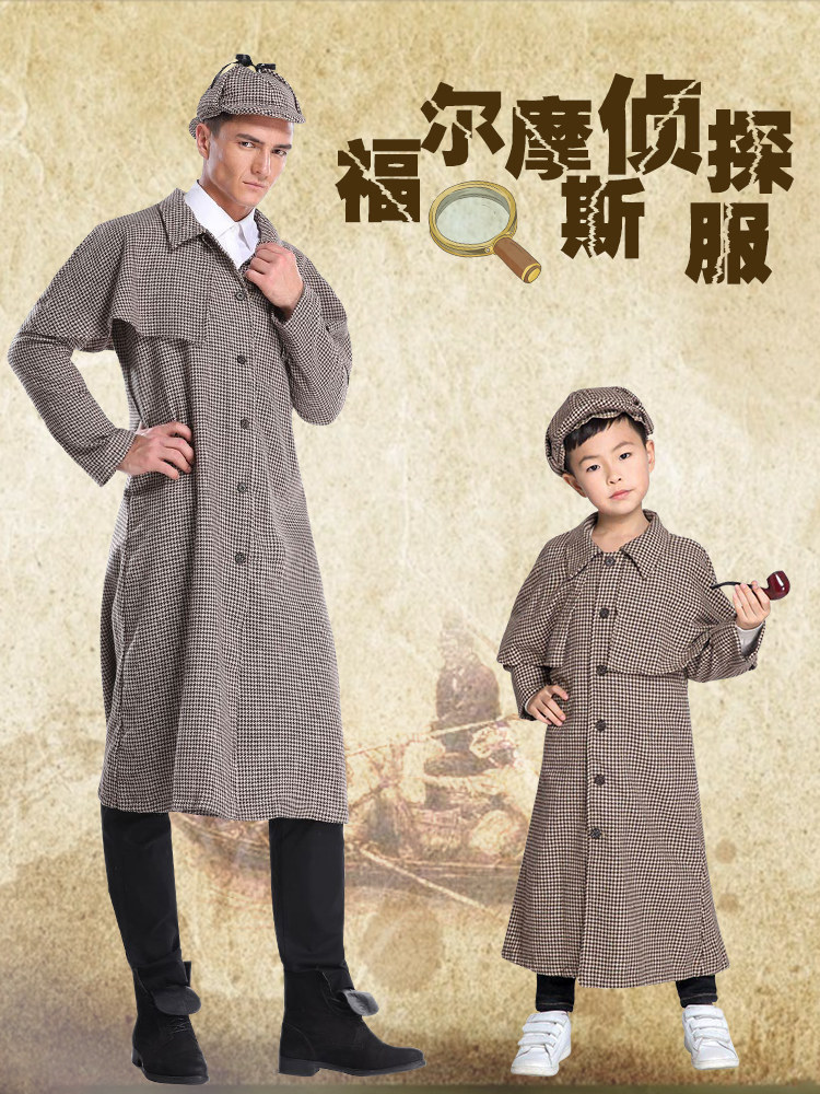 Halloween Costume Adult Scouts Holmes Movie Character Drama Great Detective Costume Sherlock Children