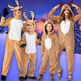 Christmas Costumes Kidsren's Cosplay Reindeer Costumes Animal Costumes Stage Performance Costumes Family Costumes Adult Elk