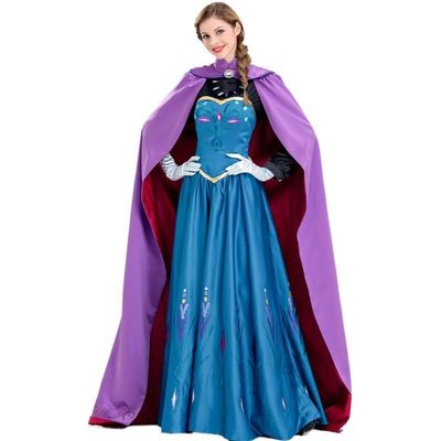 taobao agent Movie character Qiyuan Elsa ice and snow queen adult gift Halloween clothing Anna princess skirt performance suit