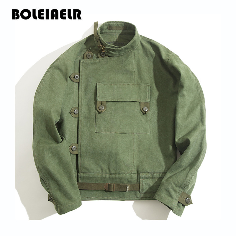 Boleiaelr/Trendy Brand Heavyweight First Edition Replica Vintage Swedish Motorcycle Jacket for Men, Plus Size Coat