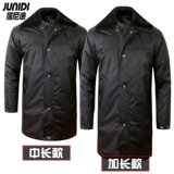 Зимнее длинное пальто, длинный пуховик для работы, увеличенная толщина