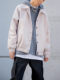 BONELESS suede spring and autumn lapel jacket men's American high street fashion brand loose baseball uniform jacket top