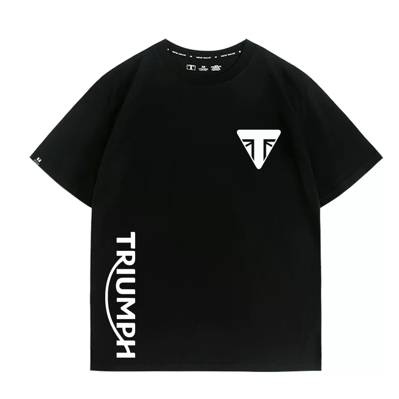Футболка тяжелая Triumph Tiger Tiger, свободный крой, короткий рукав, мужская и женская, модный бренд, 100% хлопок, летняя