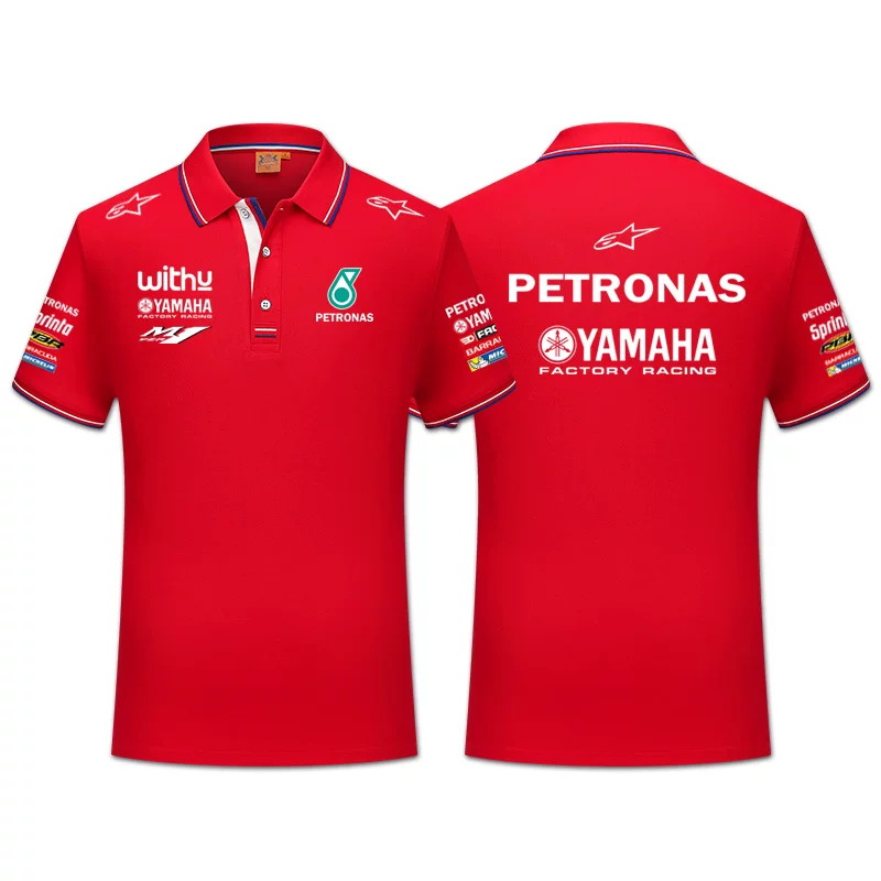 Поло для экипировки команды PETRONAS Horse Oil MoToGP, мужская футболка с коротким рукавом для мотоциклетного спорта, летняя