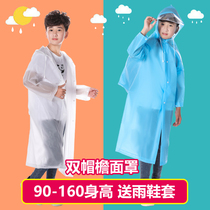 Childrens ponchos to school raincoats girls primary school children schoolbags big boys baby raincoats