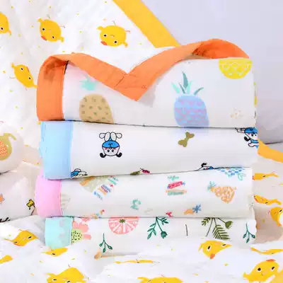 Newborn baby bath towel cotton six-layer gauze super soft absorbent bath bag by newborn baby gauze child quilt